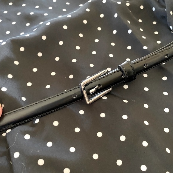 Rewind Black & White Slip on Polka Dot Dress. Sz. XS/Juniors with belt. EUC - Picture 9 of 11